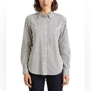 Green Label Ralph Lauren Striped Button Down Shirt